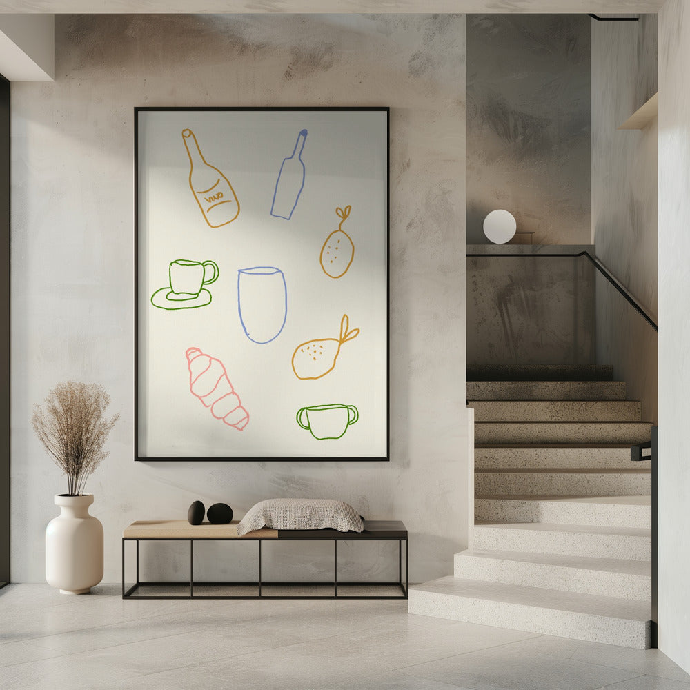 Minimalistische brunch | Poster