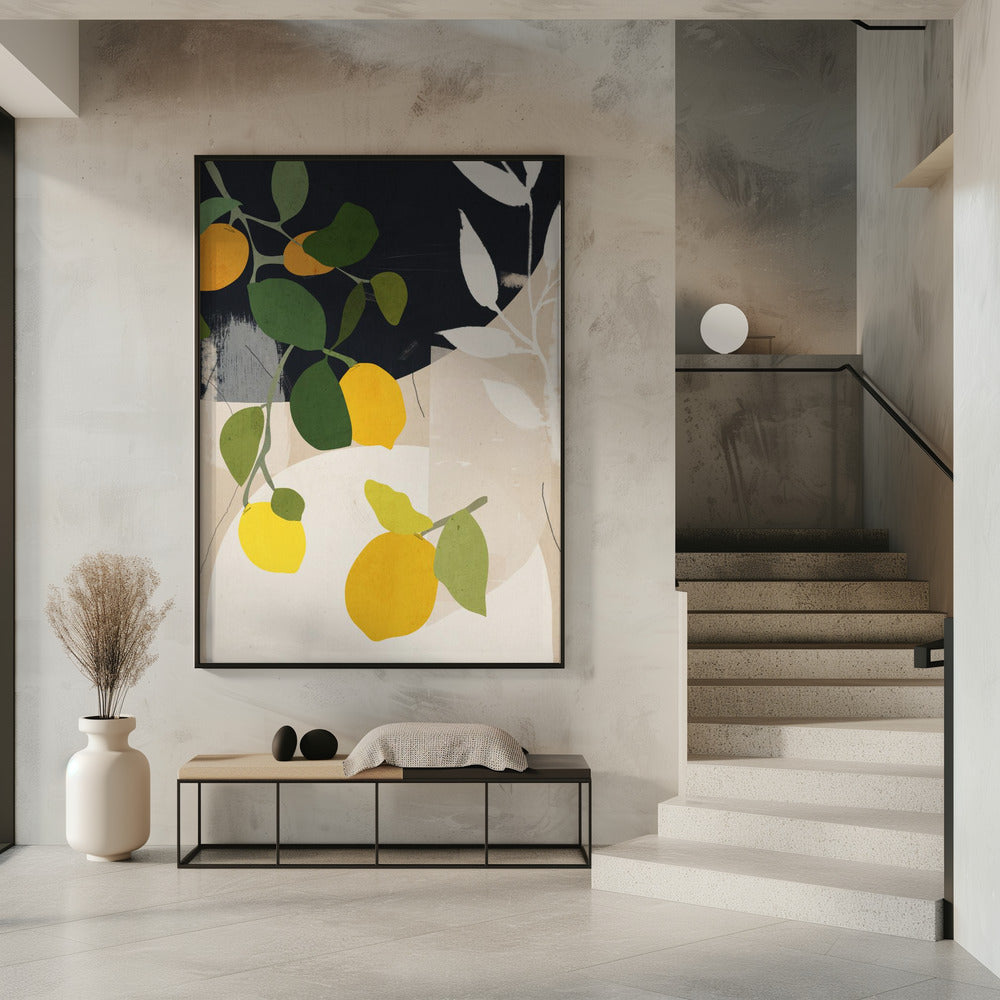 Citroen Abstracte Kunst | Poster
