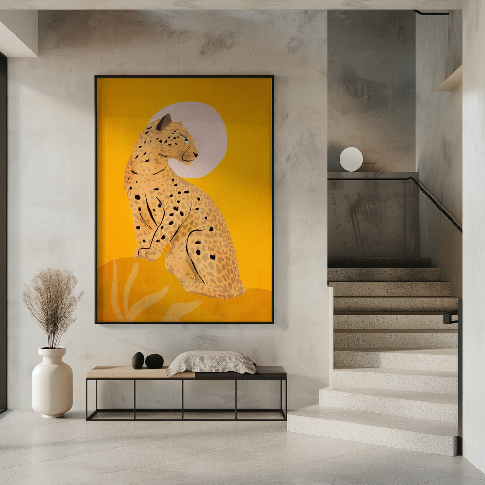 Gouden sierlijke cheetah | Poster