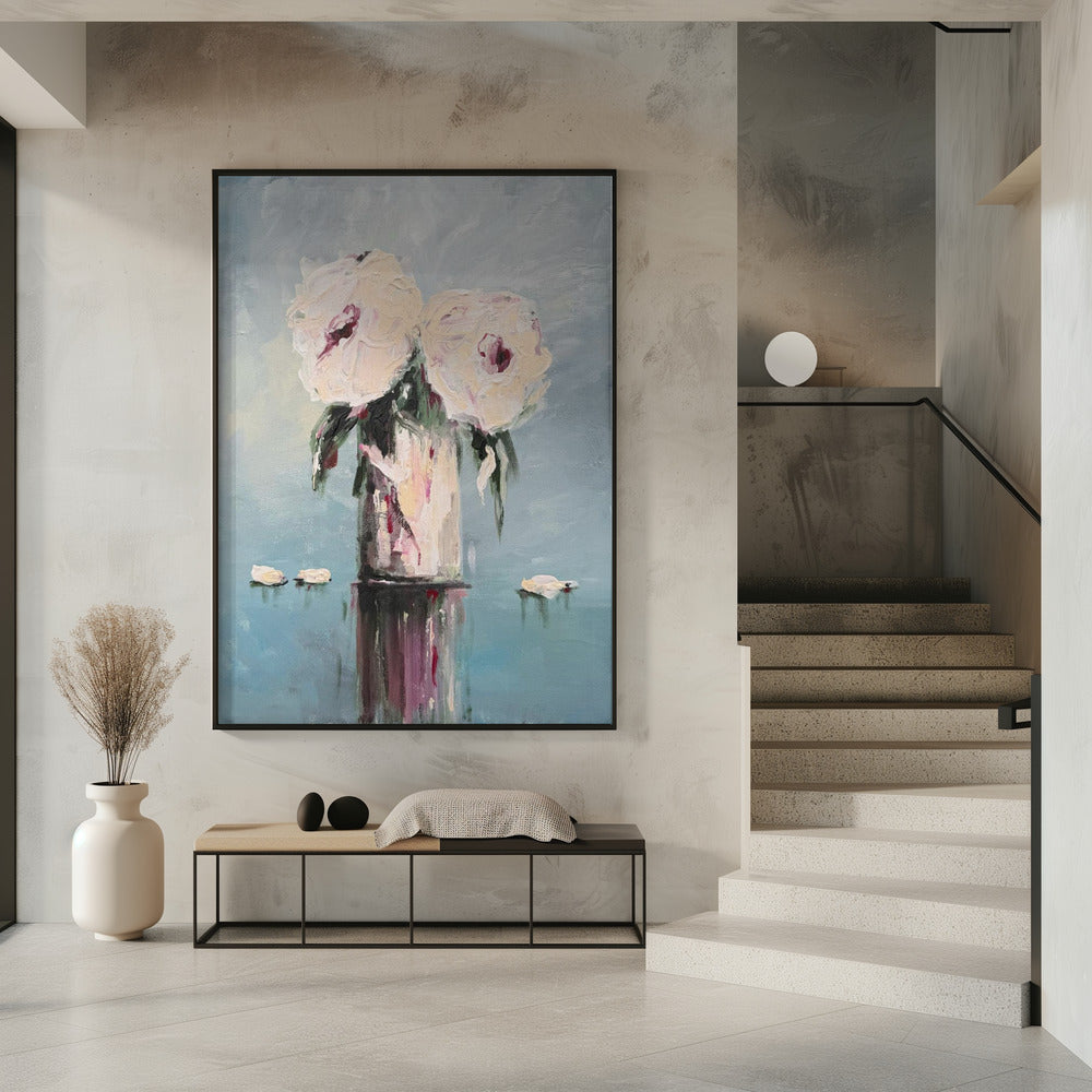 Witte rozen | Poster