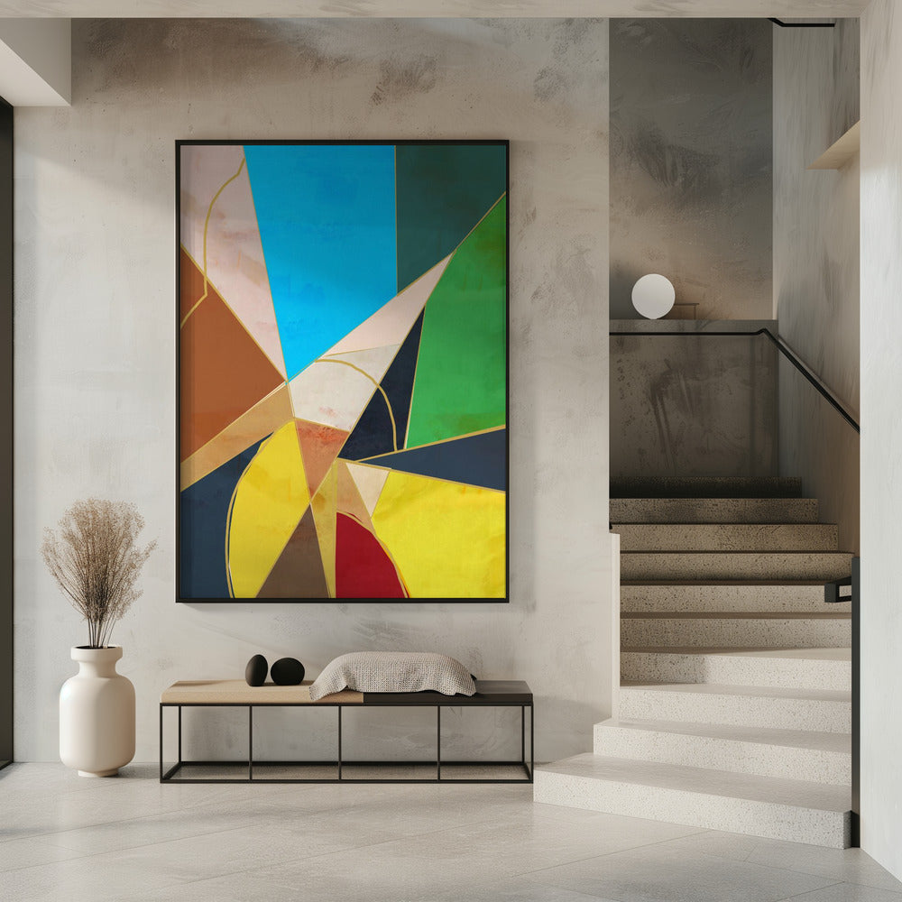 Kleurrijke geometrische vormen | Poster