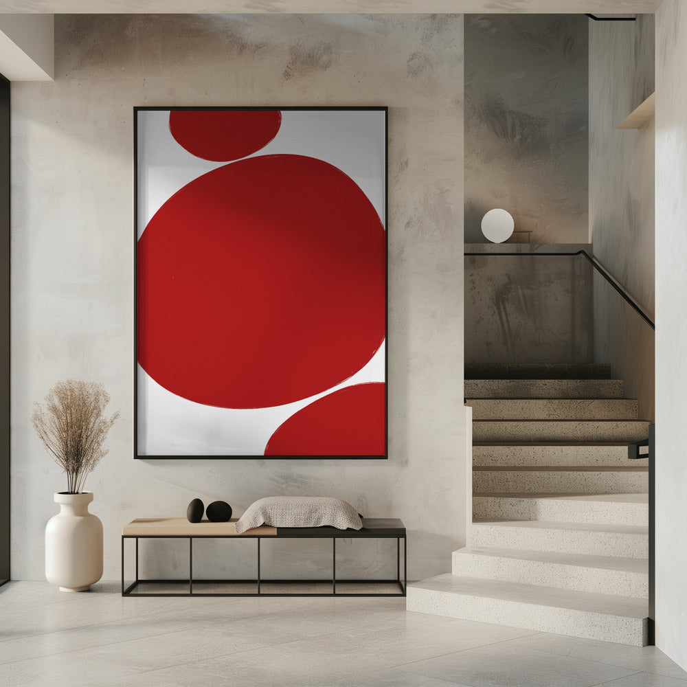 Bold Red Circles | Poster