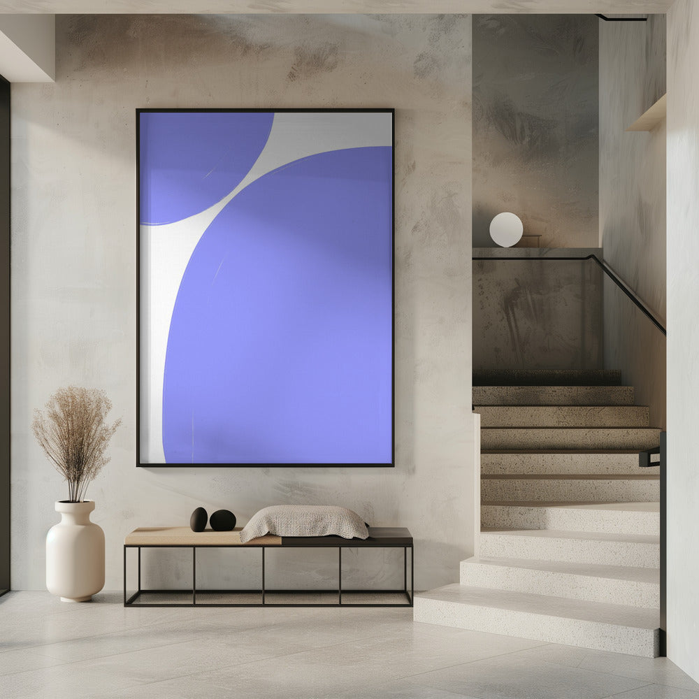 Zachte paarse rondingen | Poster