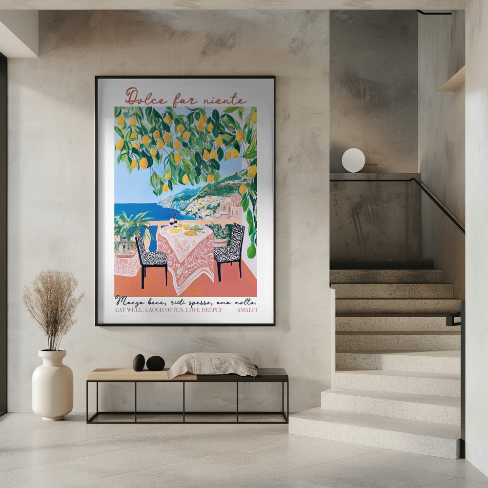 Eet goed Amalfi | Poster