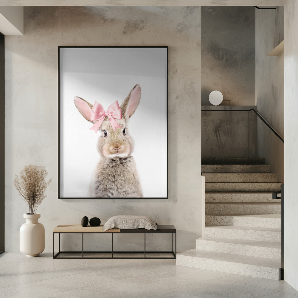 Konijn met een strik | Poster