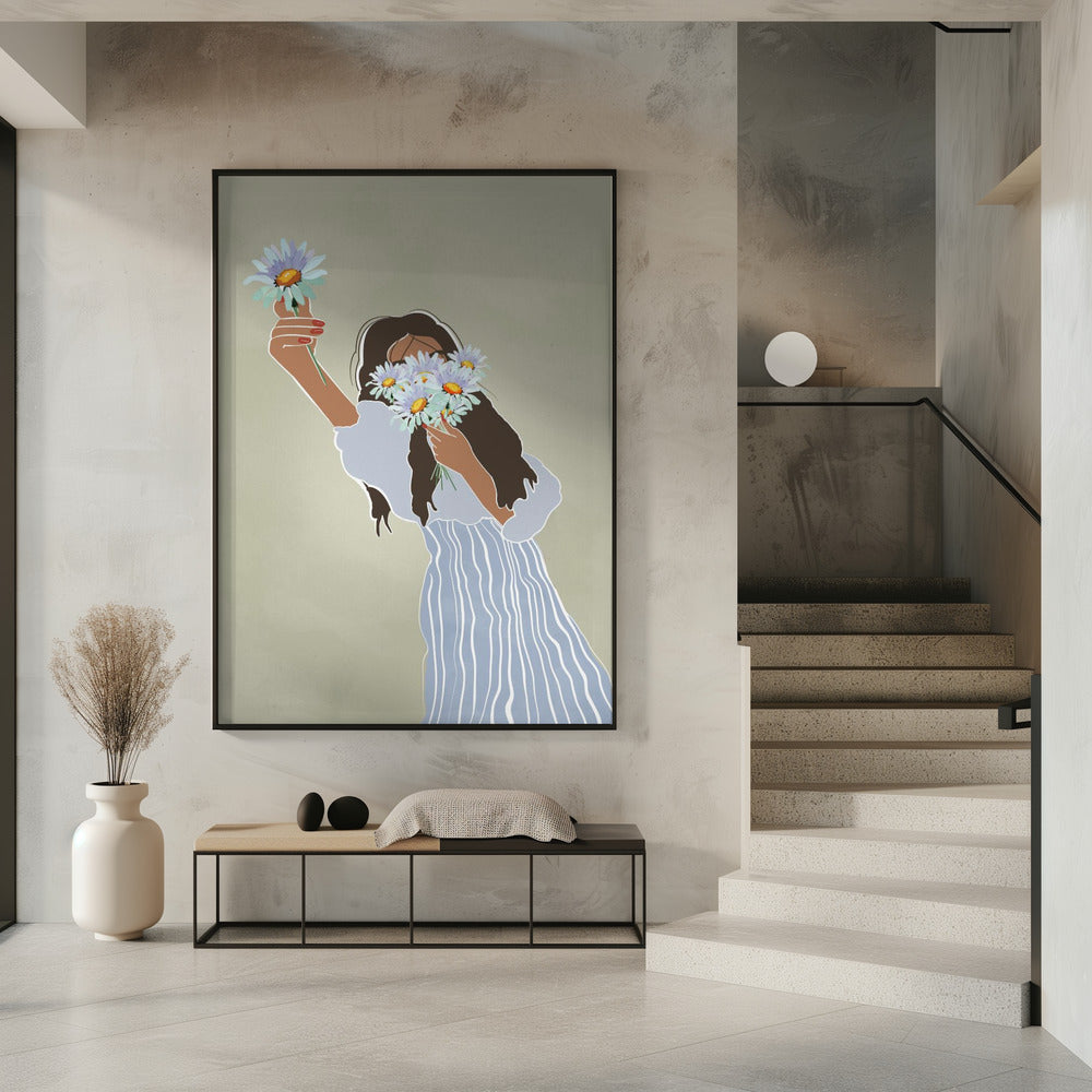 Een boeket madeliefjes | Poster