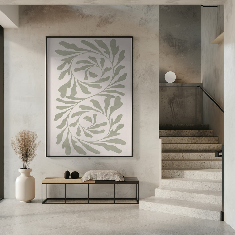 Olijfgroen Abstract | Poster