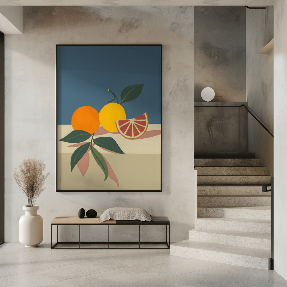 Orange and Yellow Citrus Fruits | Poster