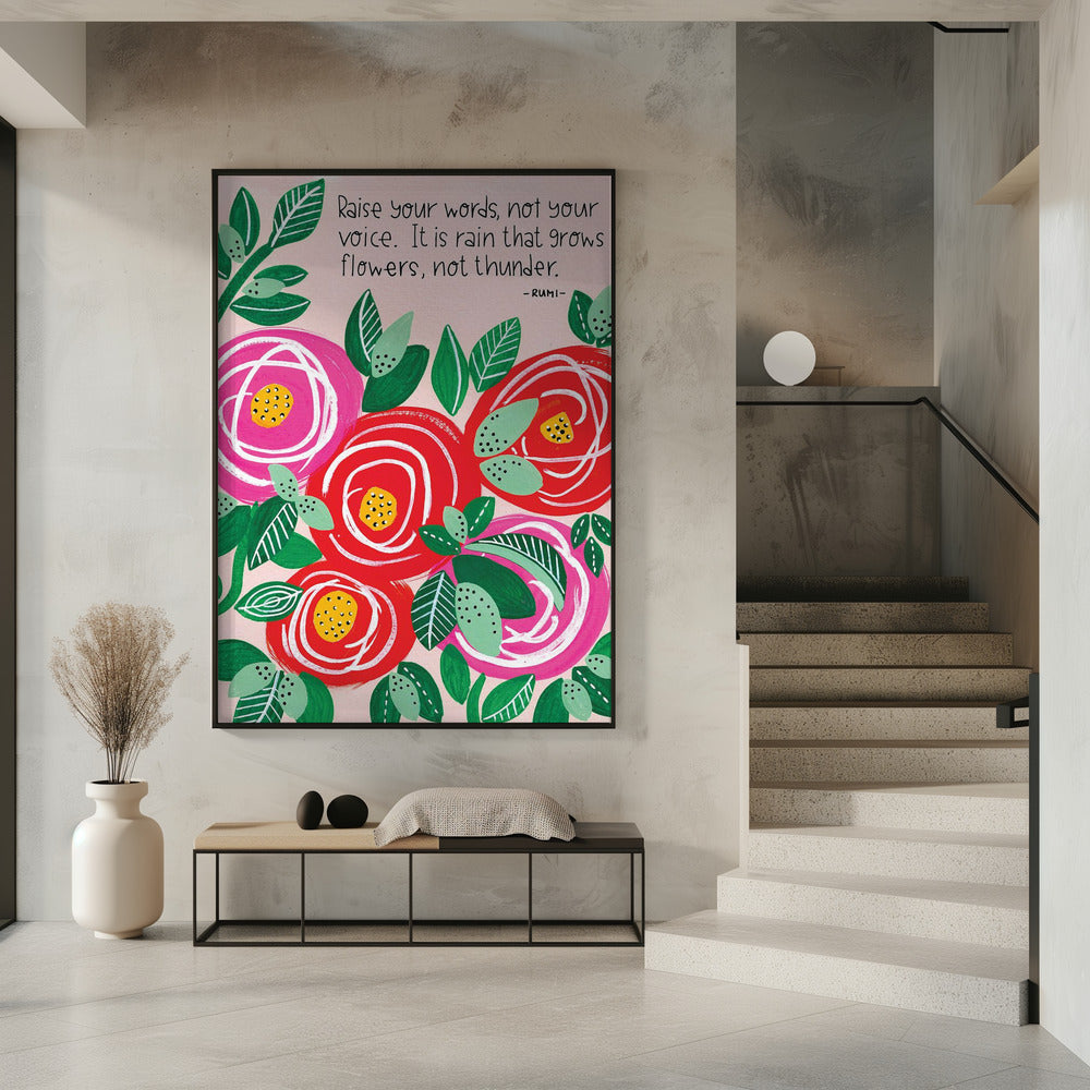 Verhoog uw woorden | Poster