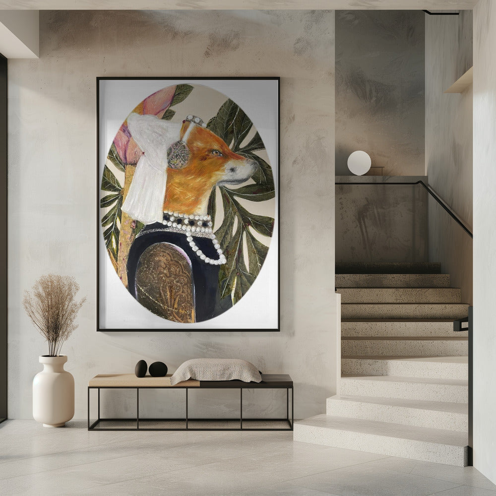 Vos gekleed in renaissancekleding | Poster
