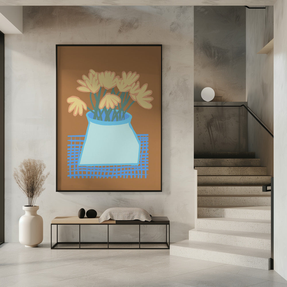 Madeliefjes in vaas | Poster