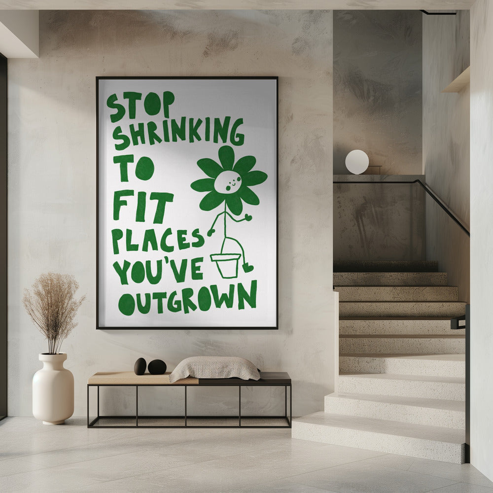 Stop met krimpen | Poster
