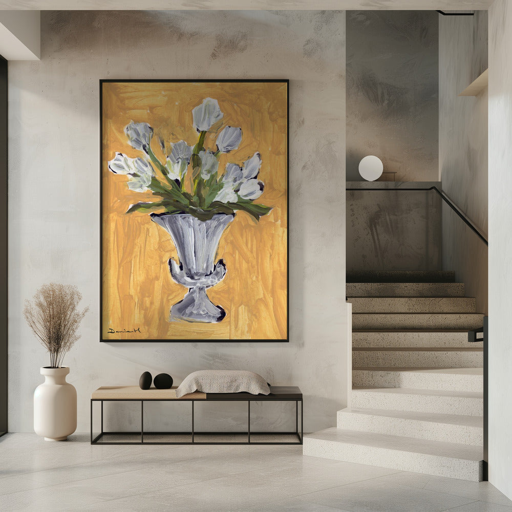 Witte Tulpen | Poster