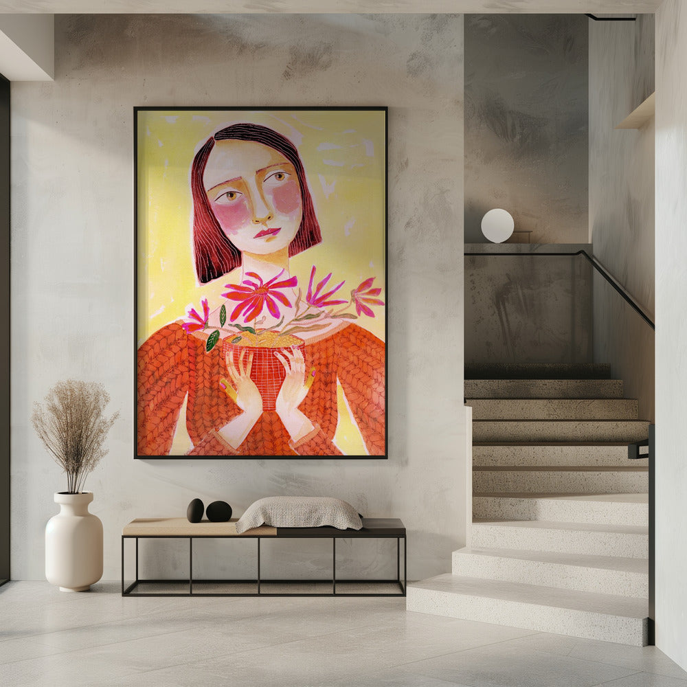 Plantenmoeder met groene vingers | Poster