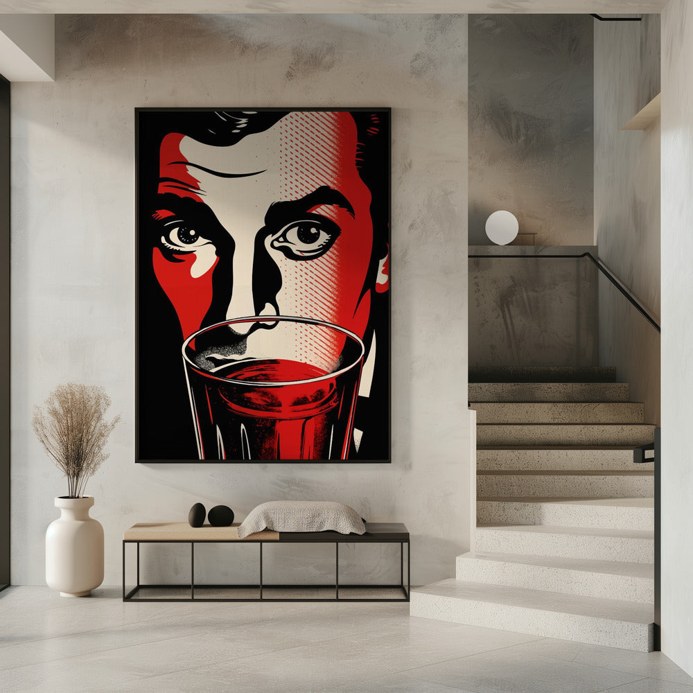 Een man met intense ogen | Poster