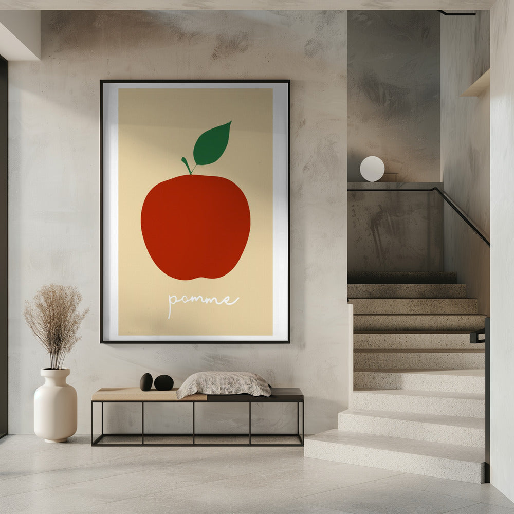 La Pomme (helderrood) | Poster