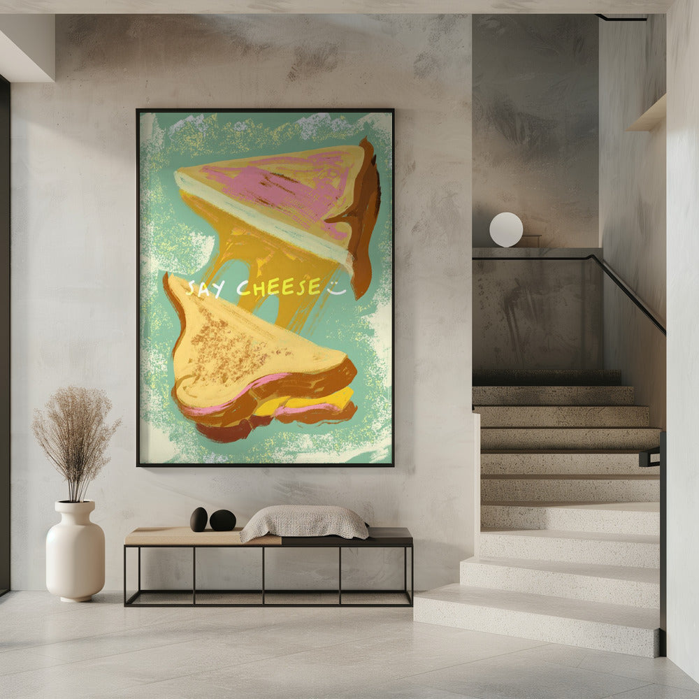 Gesmolten kaassandwiches | Poster
