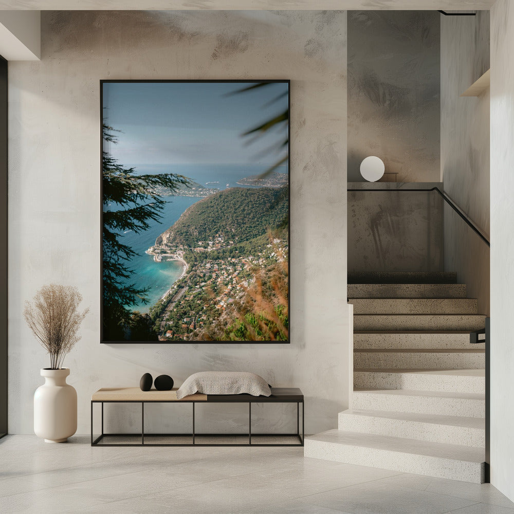 Groene heuvels en turquoise wateren | Poster