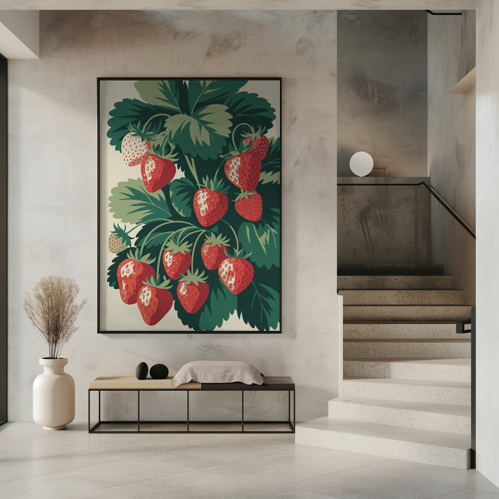 Sappige Aardbeienlekkernij | Poster