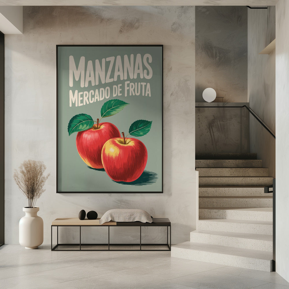 Levendige rode appels | Poster