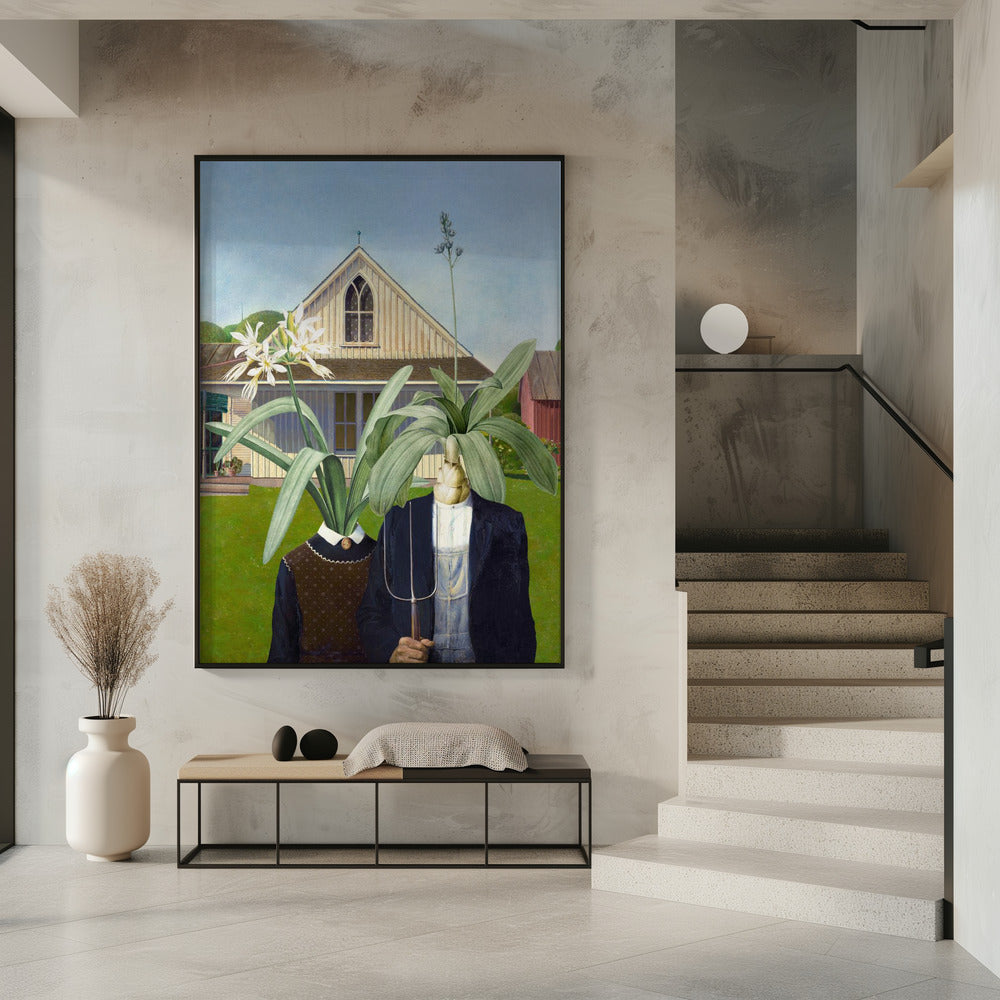 Bloemenduo Patchwork | Poster