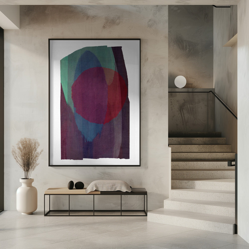 Geometrische vormen in rijke tinten | Poster