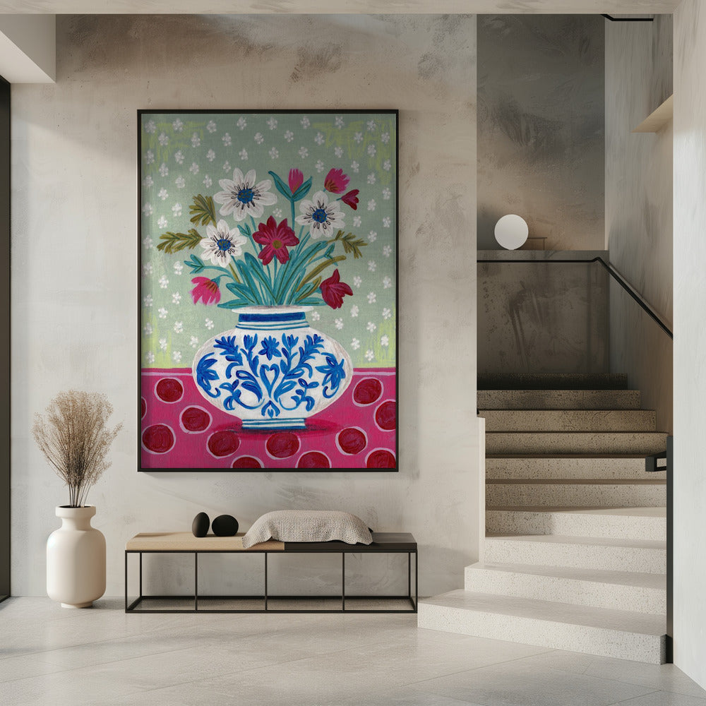 Flowers in Vase Still life | Poster
