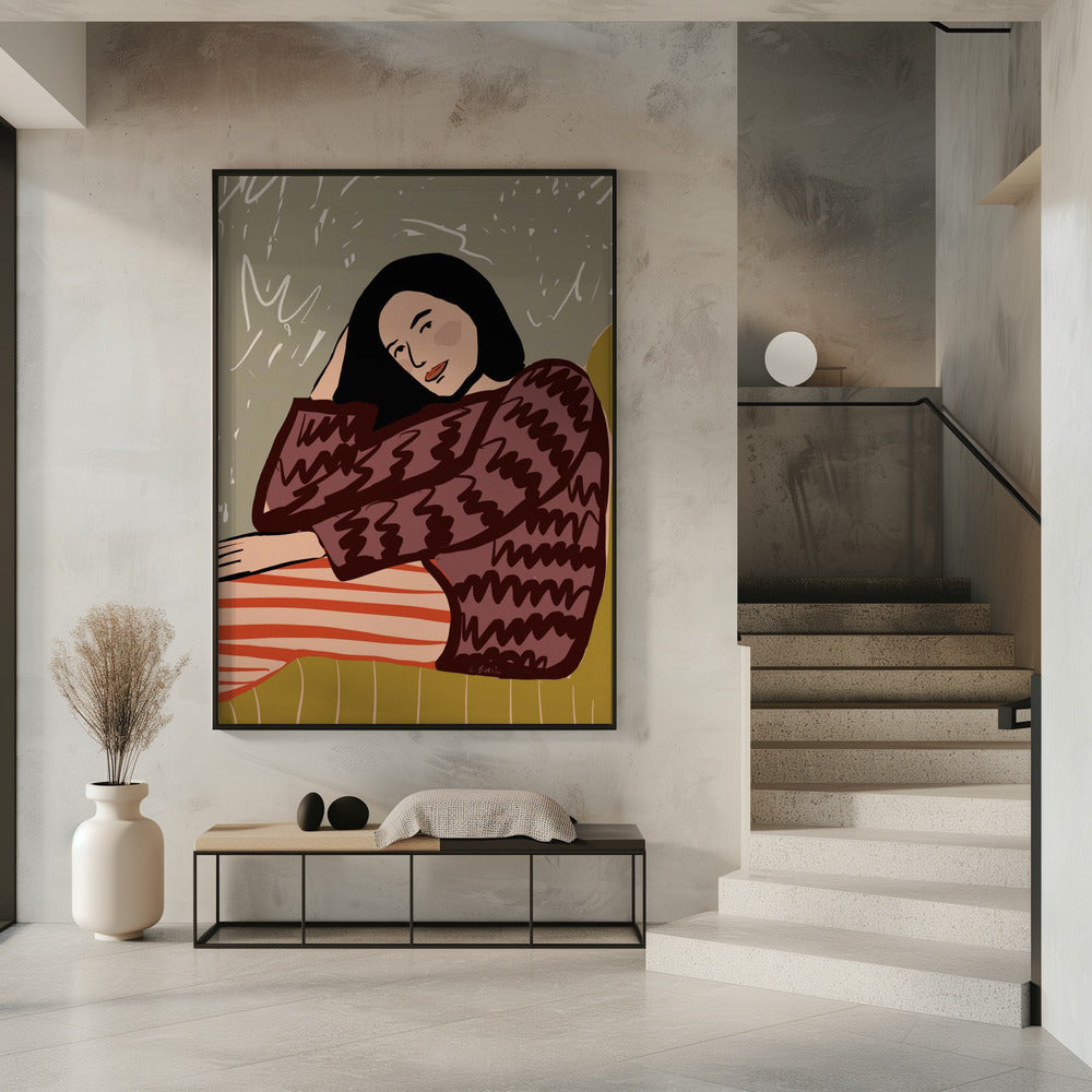 Lady SITTING | Poster