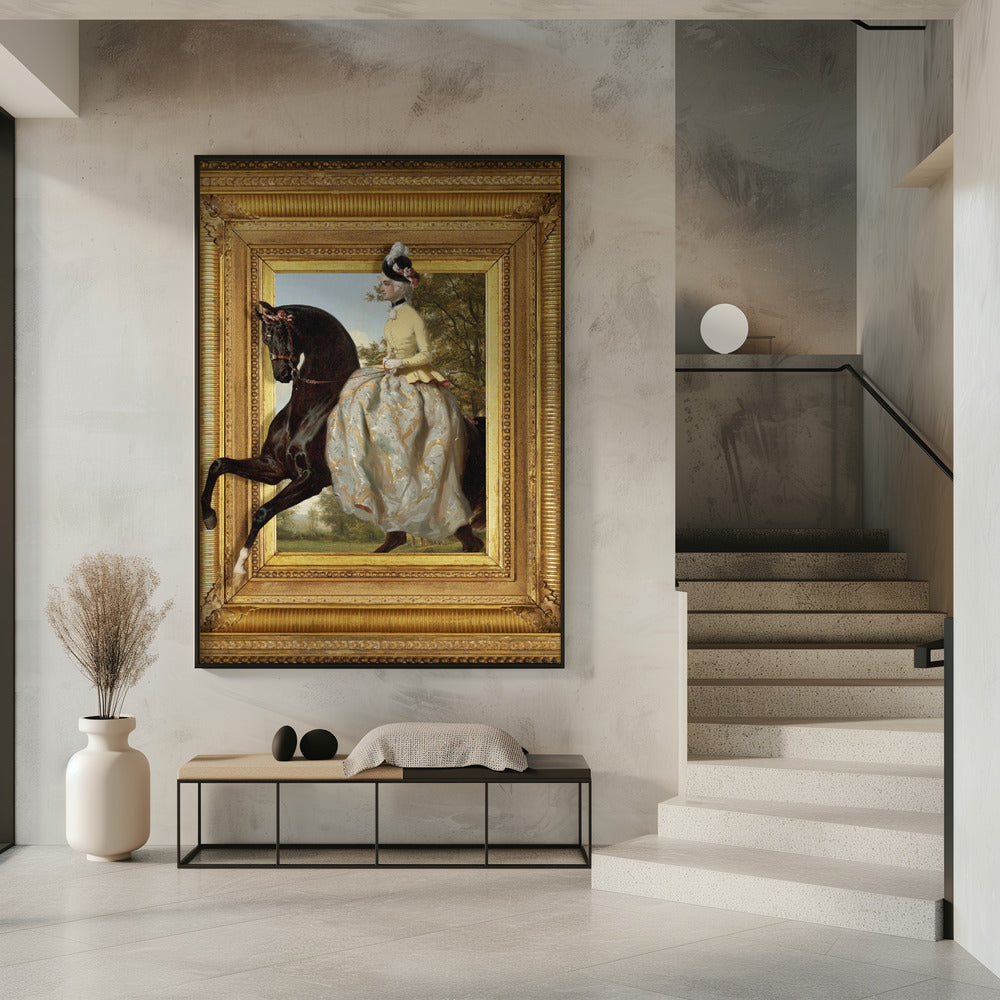 De dame en haar paard | Poster