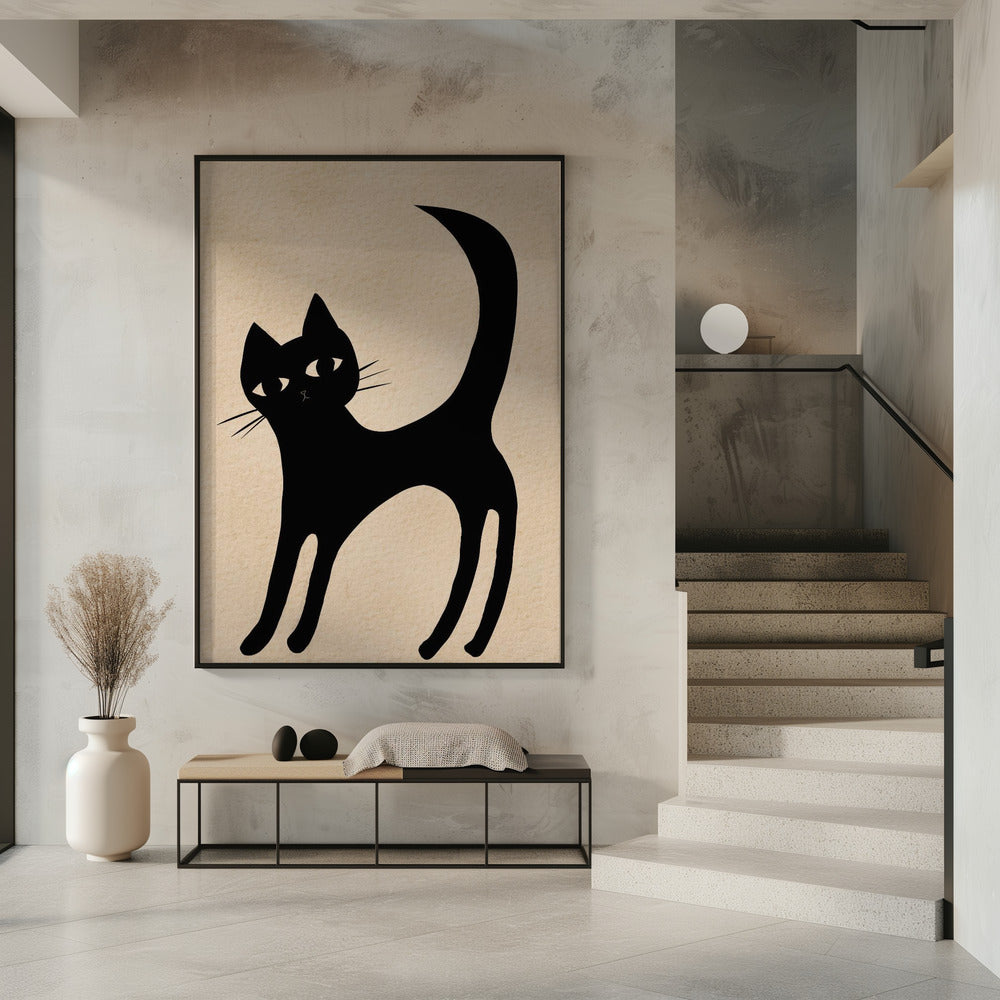 Zwarte kat | Poster
