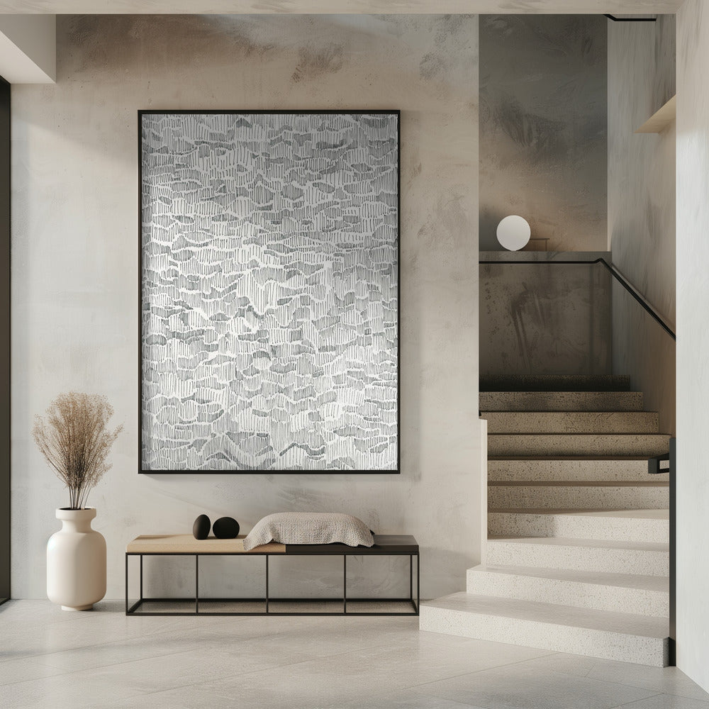 Reflecties op water Doodle | Poster