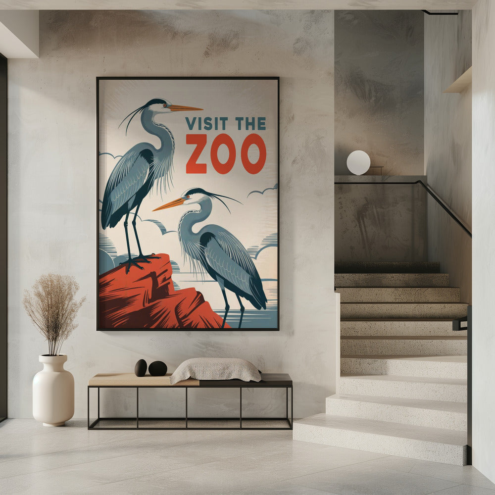 Bezoek de dierentuin | Poster
