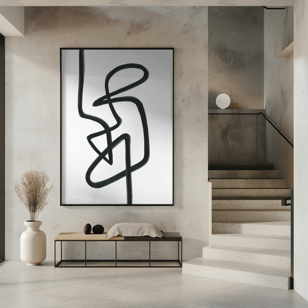 Ontspanhouding Zwart | Poster