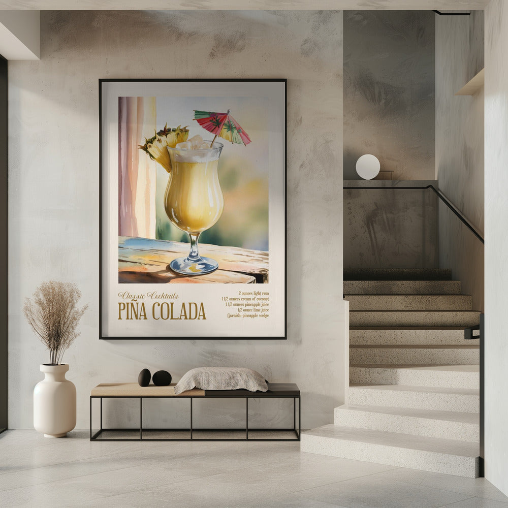 Klassieke cocktails - Piña Colada | Poster
