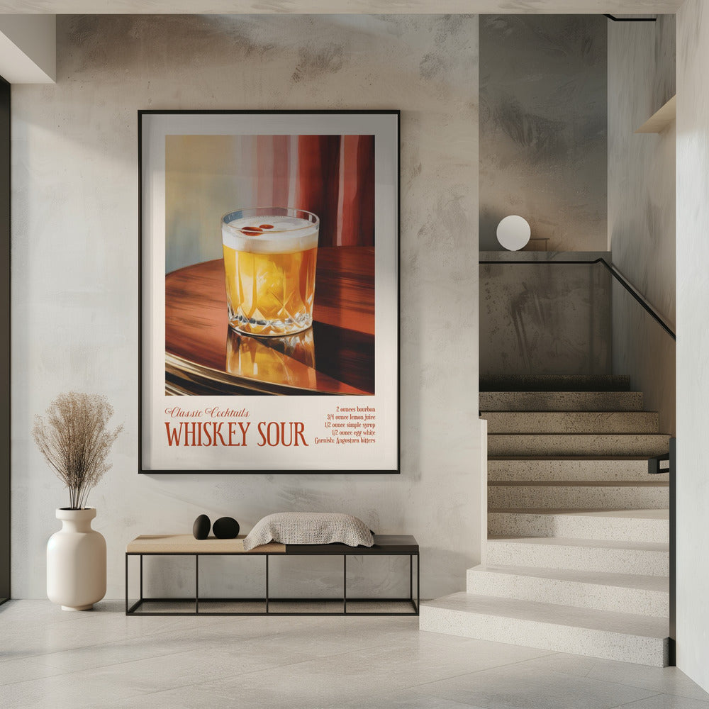 Klassieke cocktails - Whiskey Sour | Poster