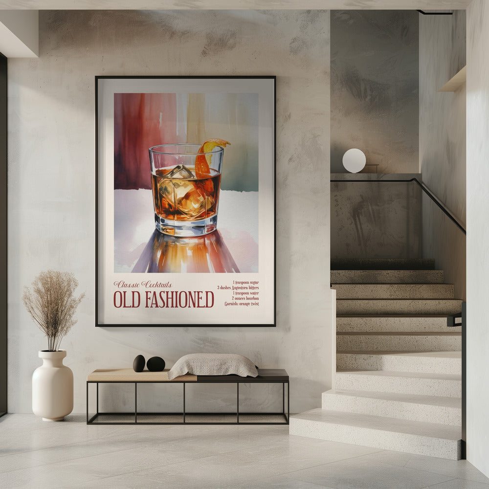 Klassieke cocktails - Old Fashioned | Poster