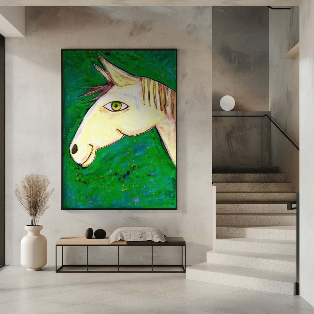 Dromen van groene paarden | Poster