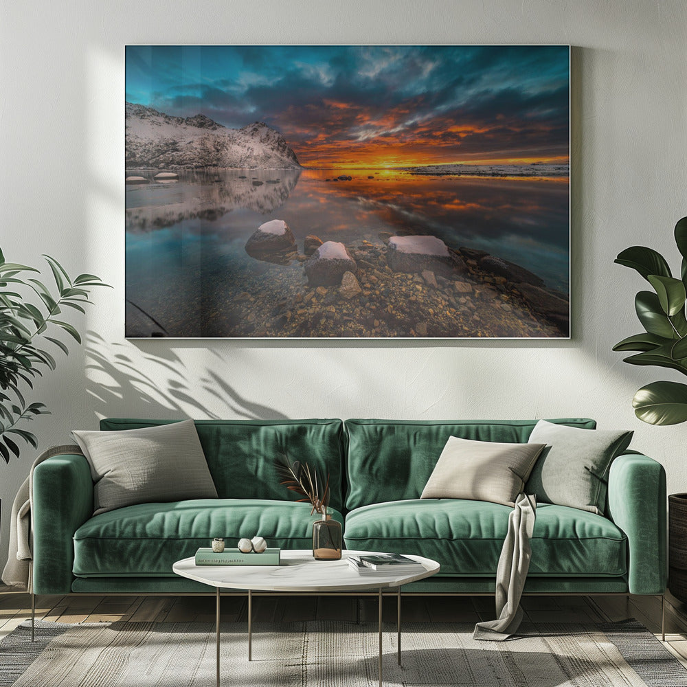lucht in brand | Canvas