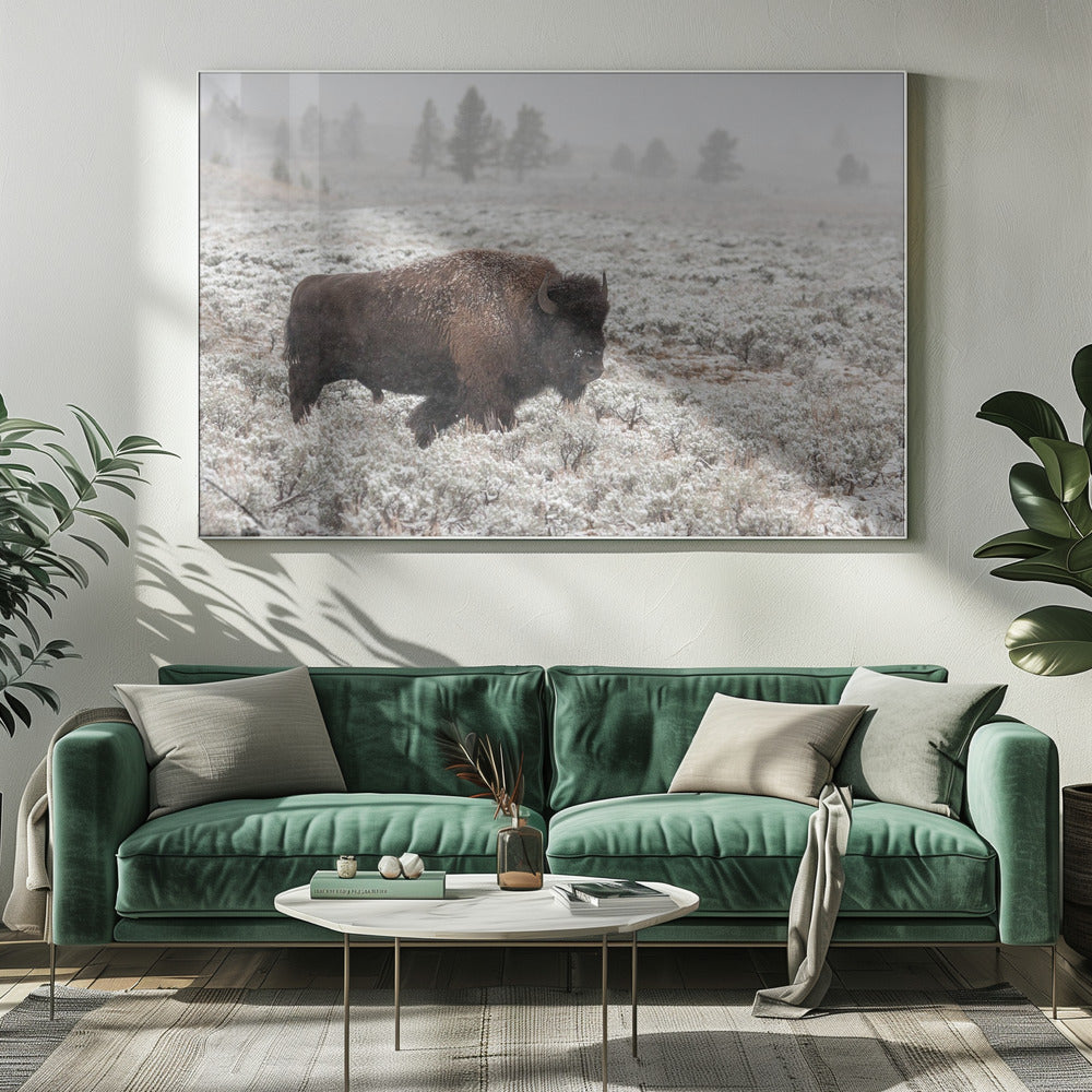 Yellowstone in de late herfst | Canvas