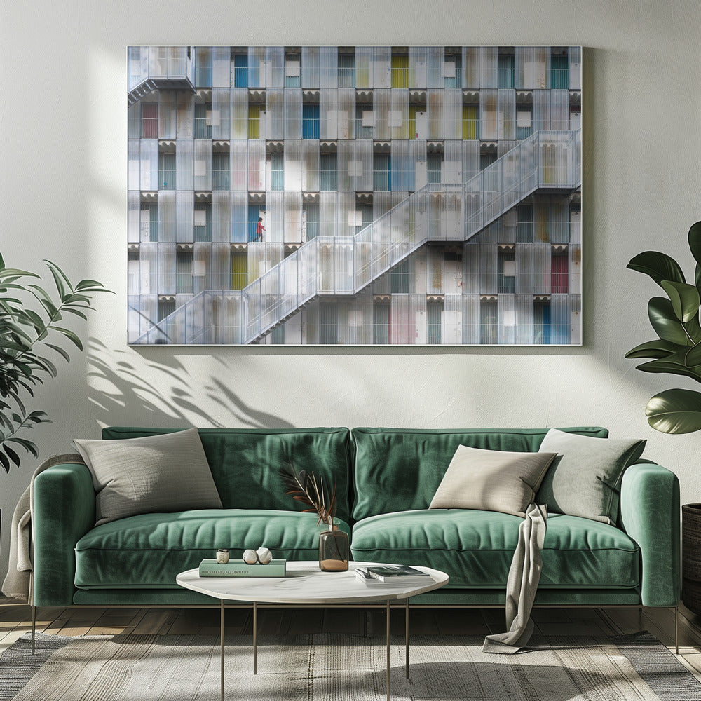 Kleurrijk appartement | Canvas