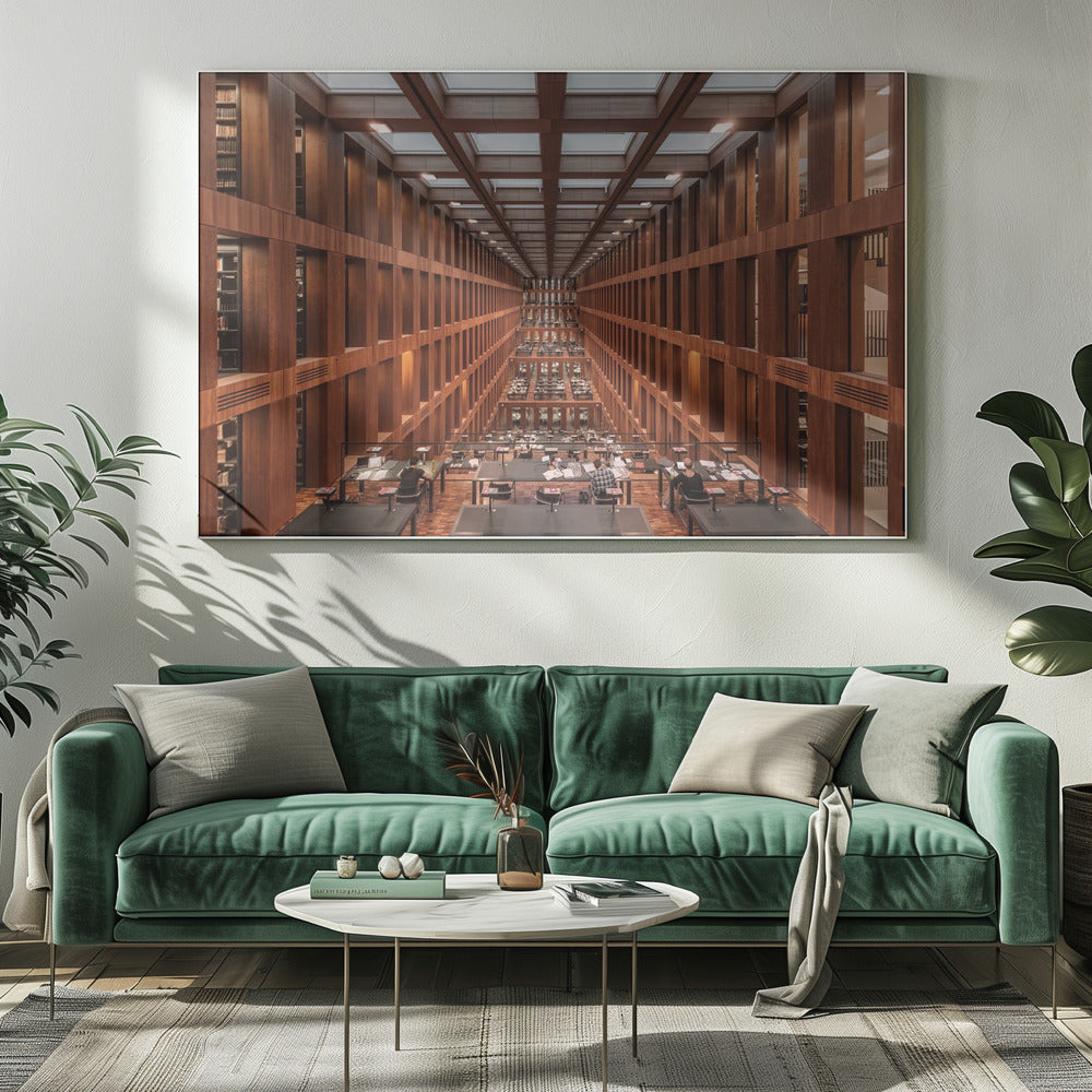 Bibliotheek in Berlijn. | Canvas