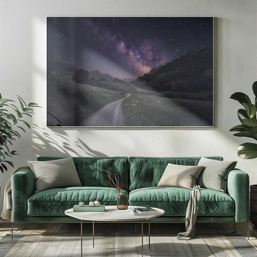 Pad naar de sterren | Canvas