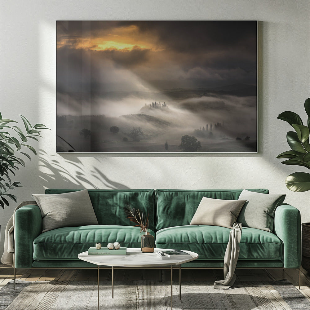 Golven van mist | Canvas