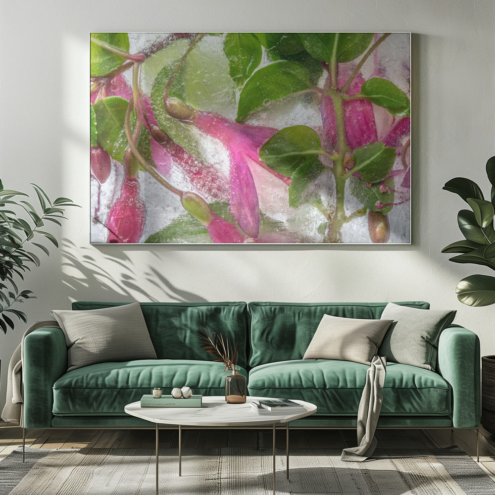 Fuchsia bevriezing | Canvas