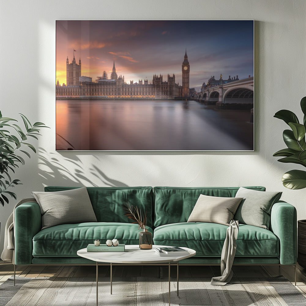 London Palace of Westminster Sunset | Canvas