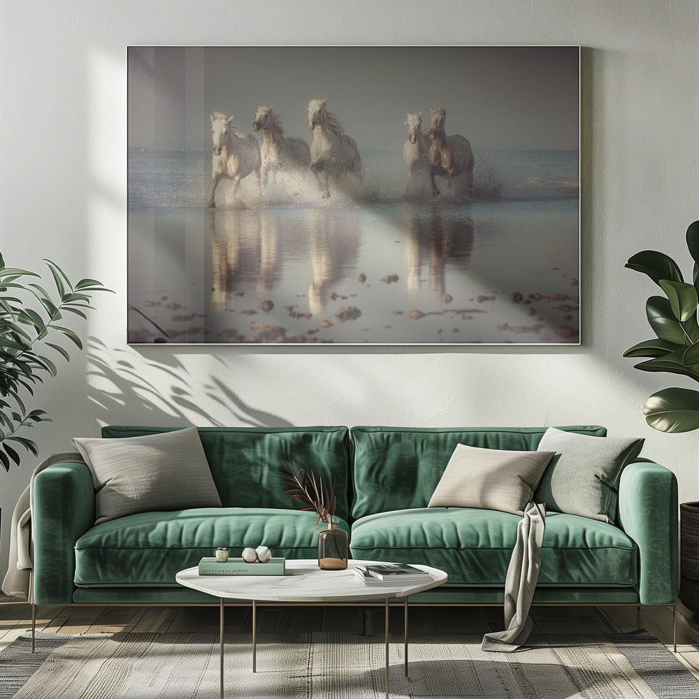 Camargue-paarden | Canvas