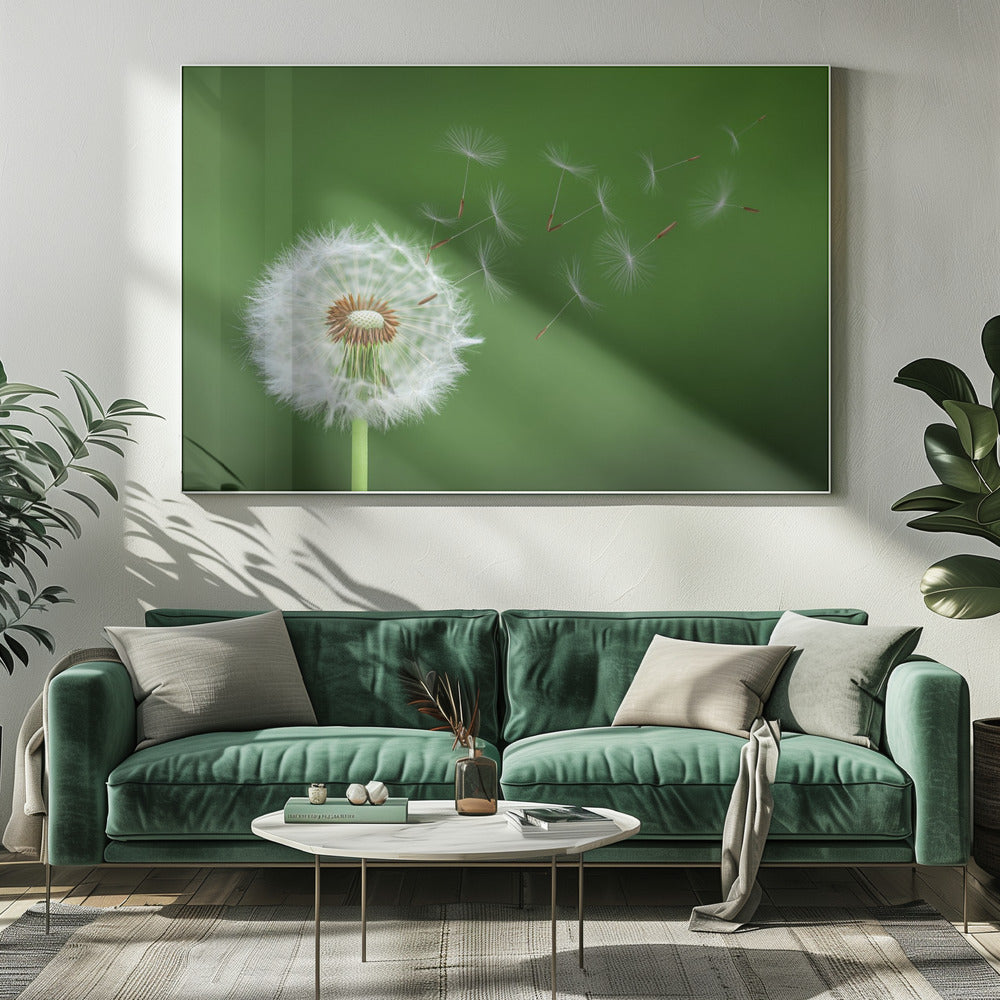 Paardenbloem waait | Canvas