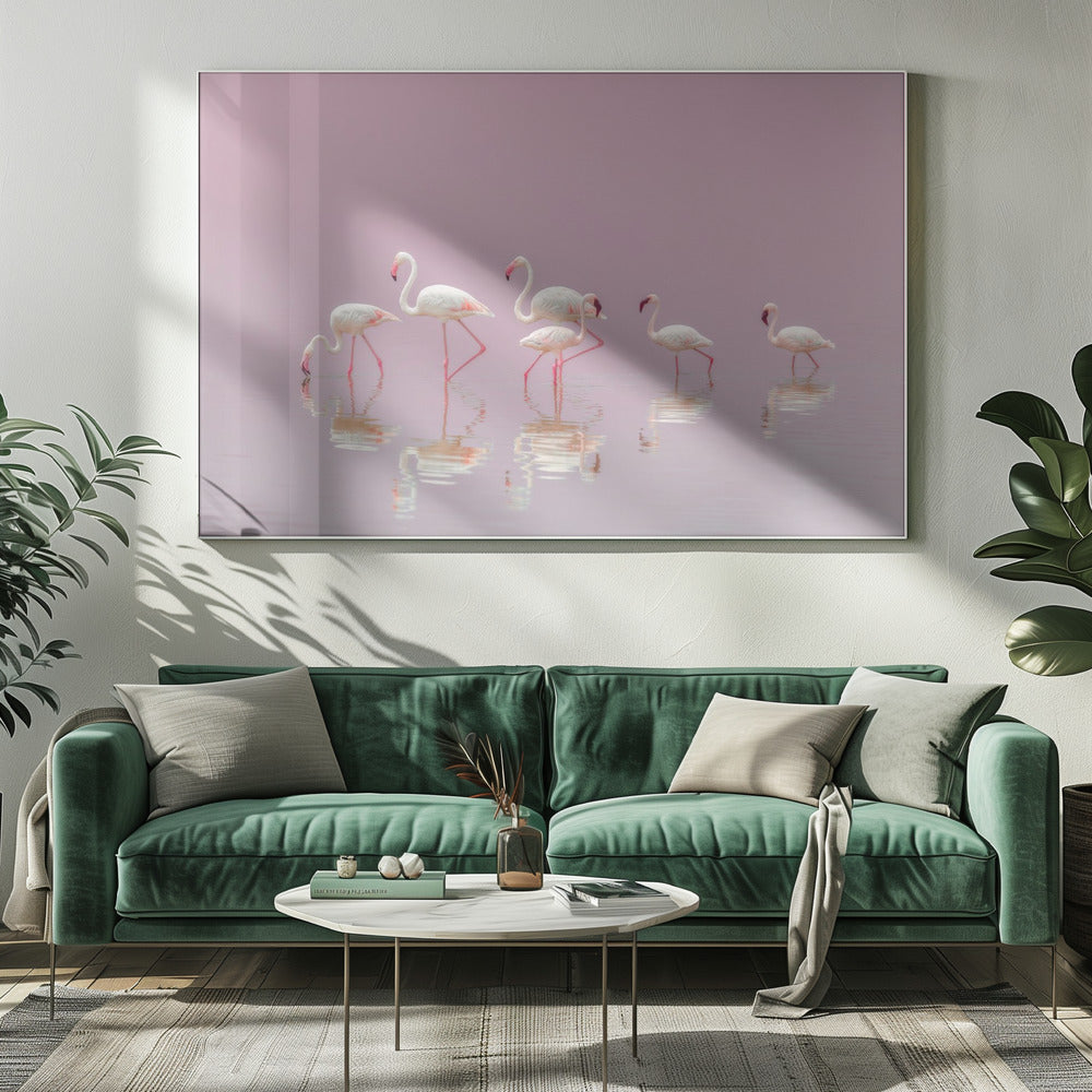 Flamingo's | Canvas
