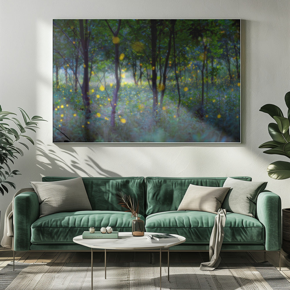 Magische vuurvliegjes | Canvas