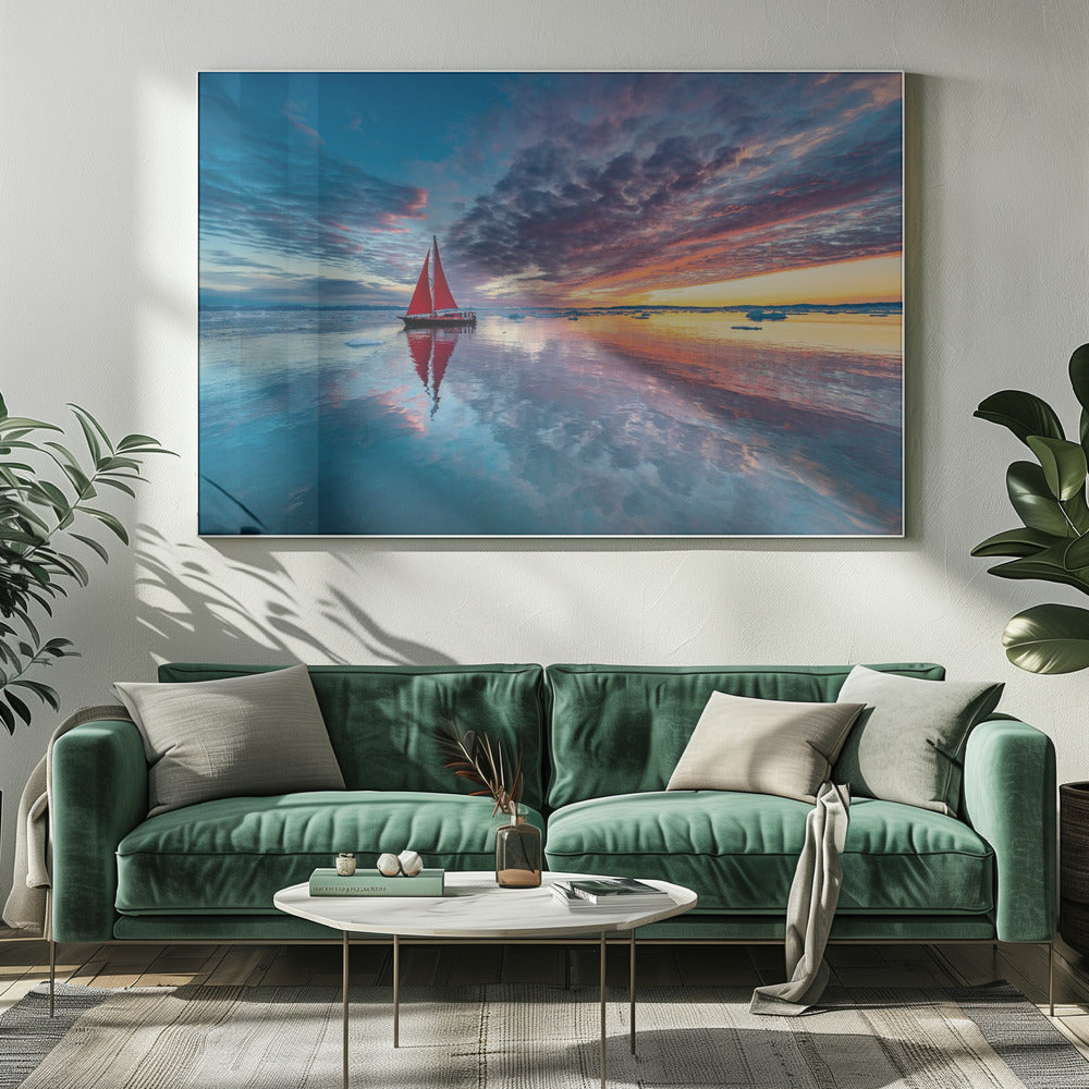 Groenlandse vuurlucht | Canvas